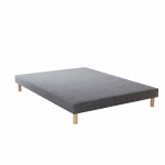 Sommier tapissier dco gris eco 13 cm 160x200