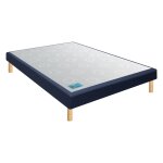 Sommier tapissier ferme bleu nuit 120x200