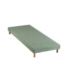 Sommier tapissier vert celadon 80x200