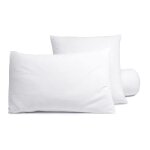 Sous - taie oreiller en coton blanc 60x60cm