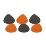 Sous - verre curve r�versible - 6 pi�ces - orange et chocolat