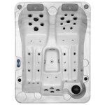 Spa pour 3 personnes, marbr blanc 158x210x76 cm
