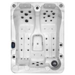 Spa pour 3 personnes, marbr� blanc 210x158x76 cm