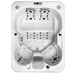 Spa pour 4 personnes, marbré blanc 215x160x90 cm Spa pour 4 personnes, marbré blanc 215x160x90 cm