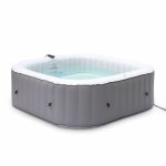 Spa gonflable 6 places carré gris mspa fjord Spa gonflable 6 places carré gris mspa fjord