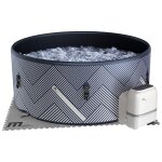 Spa gonflable connect� rond � 173cm 6 places bleu