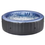 Spa gonflable gris anthracite - 700 l - 4 personnes