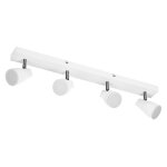Spot 4 ampoules led en pvc blanc, 60cm Spot 4 ampoules led en pvc blanc, 60cm