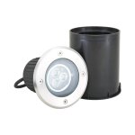 Spot encastrable dans le sol led en inox gris Spot encastrable dans le sol led en inox gris