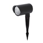 Spot d'extrieur led  planter mtal h31. 5cm gris