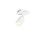 Spot murale en acier blanc