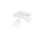 Spot plafond en acier blanc