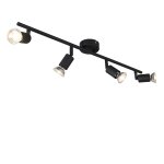 Spot plafond en acier noir Spot plafond en acier noir