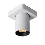 Spot plafond mtal 1 lumire blanc