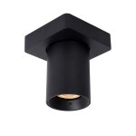 Spot plafond mtal 1 lumire noir