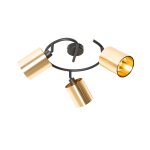 Spot plafond en plastique dor� / laiton