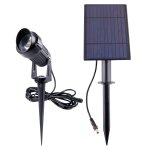 Spot solaire 6w jardin, ip44, 12h d autonomie