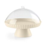 Stand de gteaux, cloche et poupe en polypropylne beige