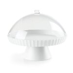 Stand de gteaux, cloche et poupe en polypropylne blanc