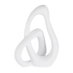 Statue abstraite en dolomite blanche h40