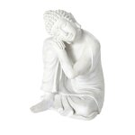Statue bouddha crue effet vieilli h60