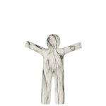 Statue marbr en rsine blanc 33x7x41 cm