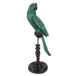 Statue perroquet verte h43