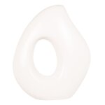 Statuette abstraite en cramique blanche h35