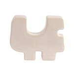 Statuette abstraite en porcelaine blanche h20