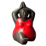 Statuette femme rouge h65cm Statuette femme rouge h65cm