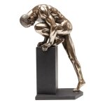 Statuette homme en polyrsine bronze