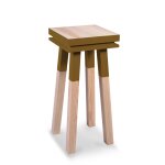 Stle guridon plateau 40 cm, 100% frne massif
