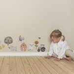 Stickers muraux animaux de la ferme 3x21x30cm