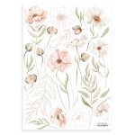 Stickers muraux les coquelicots en vinyle mat 29, 7 x 42 cm