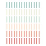 Stickers muraux en vinyle confettis pche et vert