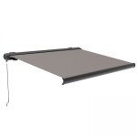 Store banne coffre integral 2. 95x2. 5m aluminium taupe