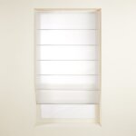 Store bateau en lin blanc 80x220 cm Store bateau en lin blanc 80x220 cm