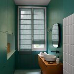 Store bateau en lin vert 60x220 cm Store bateau en lin vert 60x220 cm