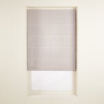 Store bateau occultant en lin beige 120x220 cm