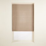 Store bateau occultant en lin beige 120x220 cm