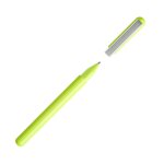 Stylo  bille  encre noire en acier inoxydable jaune