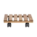 Support plantes roulettes carré 29 cm Support plantes roulettes carré 29 cm