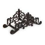 Support tuyau arrosage fonte marron