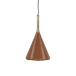 Suspension conique en mtal 25cm - terracotta