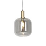 Suspension design noir or verre fumé Suspension design noir or verre fumé