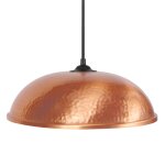 Suspension d�me h70cm metal abat - jour m�tal cuivr�