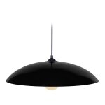 Suspension d�me h70cm metal abat - jour m�tal noir
