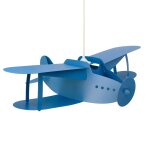 Suspension enfants avion bleu 50cm