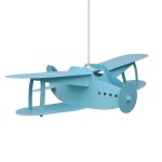 Suspension enfants avion bleu 50cm