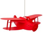 Suspension enfants avion rouge 50cm